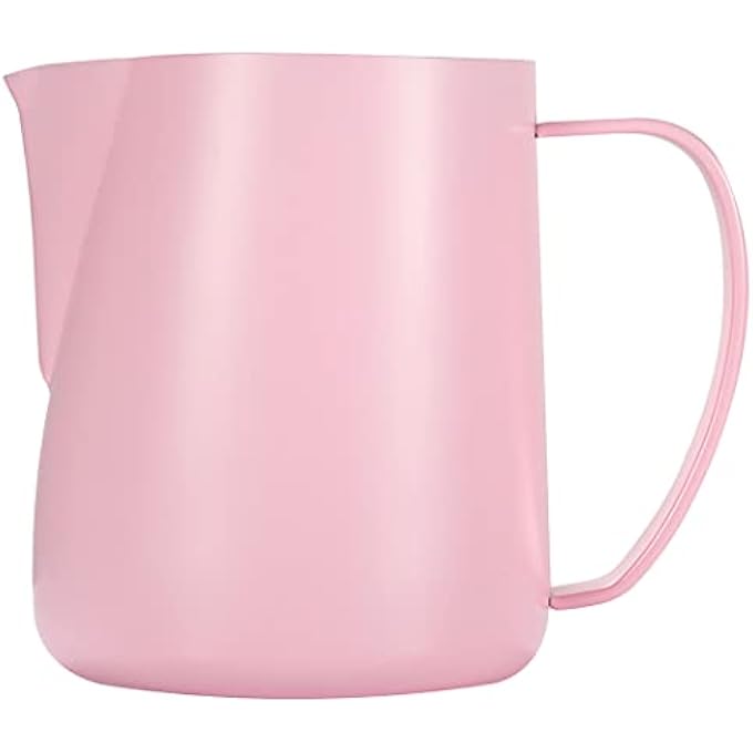 Unity Milk Frothing Pitcher 600Ml Stainless Steel Espresso Steaming Pitcher Milk Coffee Frothing Cup Milk Foam Maker For Cappuccino Latte Pink - Image 2
