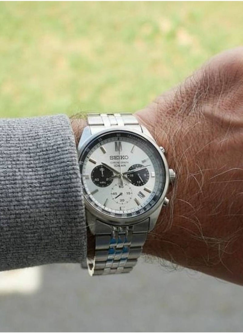 Seiko - Chronograph Quartz Stainless Steel Men's Watch SSB425P1 - Image 1