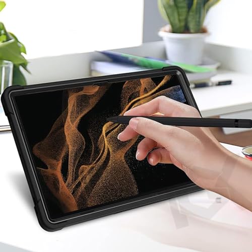 TGK Slim Heavy Duty Shockproof Protection Kickstand Hybrid Case Cover for Samsung Galaxy Tab S8 Ultra 14.6 inch Black - Image 5