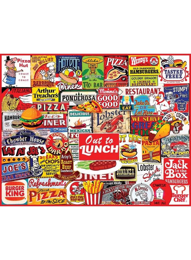 WHITE MOUNTAIN Puzzles Out To Lunch 1000 Pieces Jigsaw Puzzle - Image 1