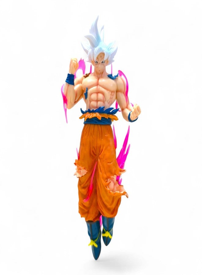 Mayatra's Dragon Ball Super Goku Ultra Instinct Action Figure, PVC Collectible Statue with Display Stand - Image 2