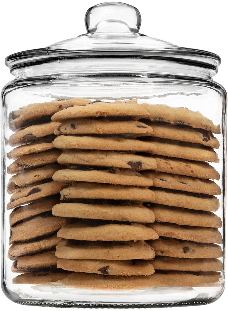 1 Gallon Glass Cookie Jar - Large Food Storage Container with Airtight Lid - Image 4