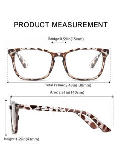 Showday Blue Light Blocking Glasses, Computer Reading/Gaming/TV/Phones Glasses for Women Men(Leopard)  - Image 5