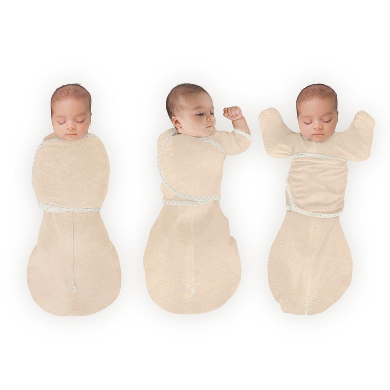 SwaddleDesigns 6Way Omni Swaddle Sack Arms Up Swaddle for Newborn More Options to Calm Startle Reflex Improves Sleep Easy Transition Baby Sleep Sack Small 03 Mo 614 lbs Heathered Oatmeal - Image 2