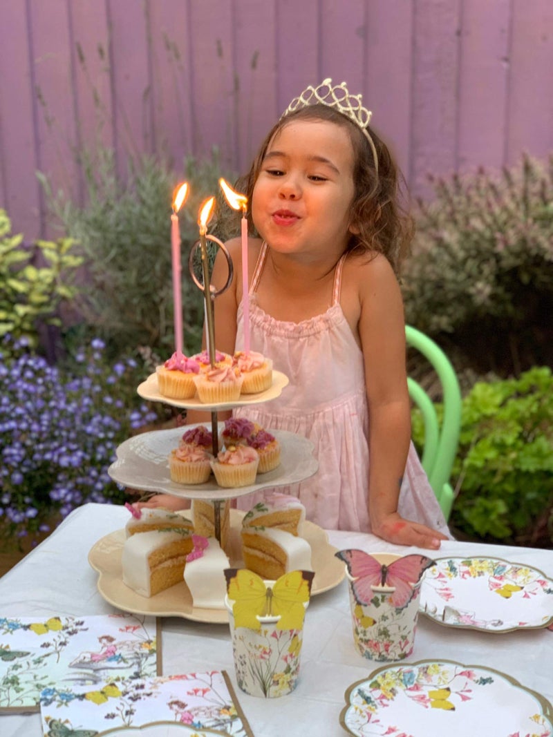 Talking Tables Tiara and Fairy Wand Set Perfect for Girls Birthday, Baby Shower, Bridal Shower, Pretty Princess Party, Fairy Party, Butterfly Party, Bachelorette Party, Halloween or Dress Up - Image 2