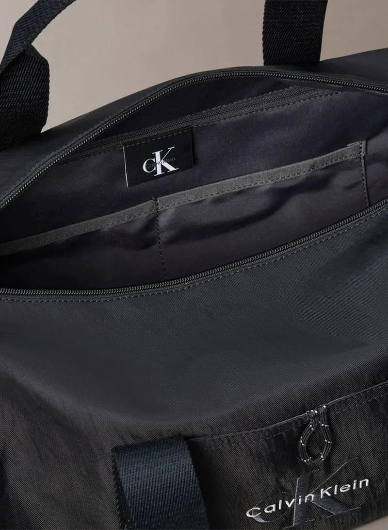 Calvin Klein Black Monologo Duffle Bag for Men | Best Price UAE