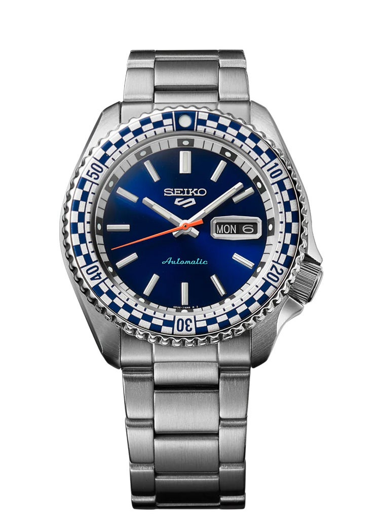 Seiko New 5 Sports Automatic Blue Dial Men's Watch - SRPK65K1  - Image 2