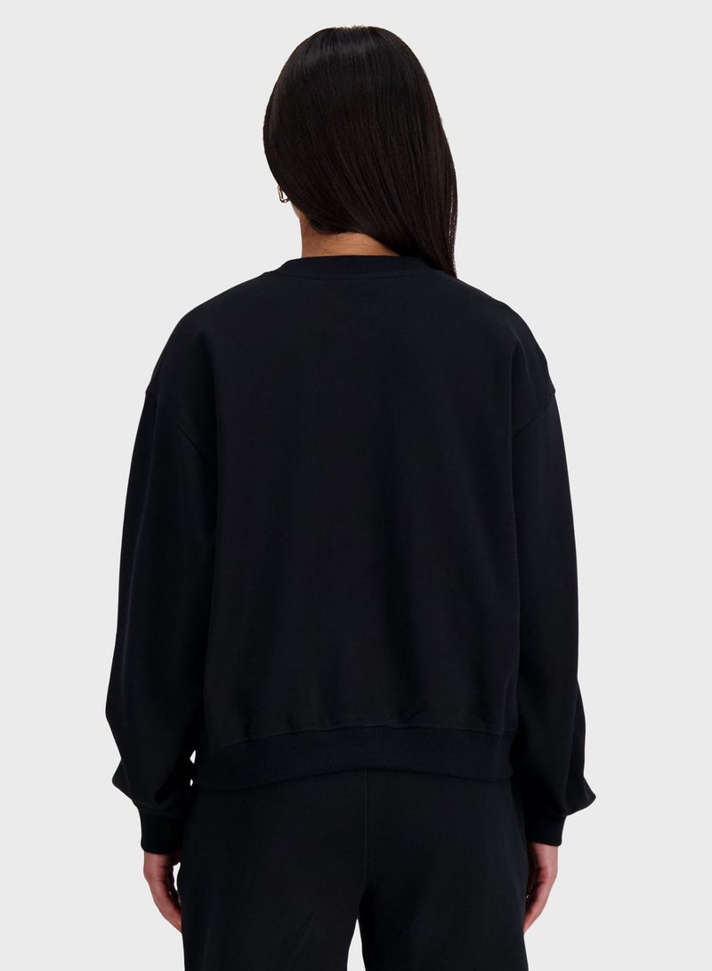 نيو بالانس سويت شيرت رياضي من قماش تيري الفرنسي - Image 2