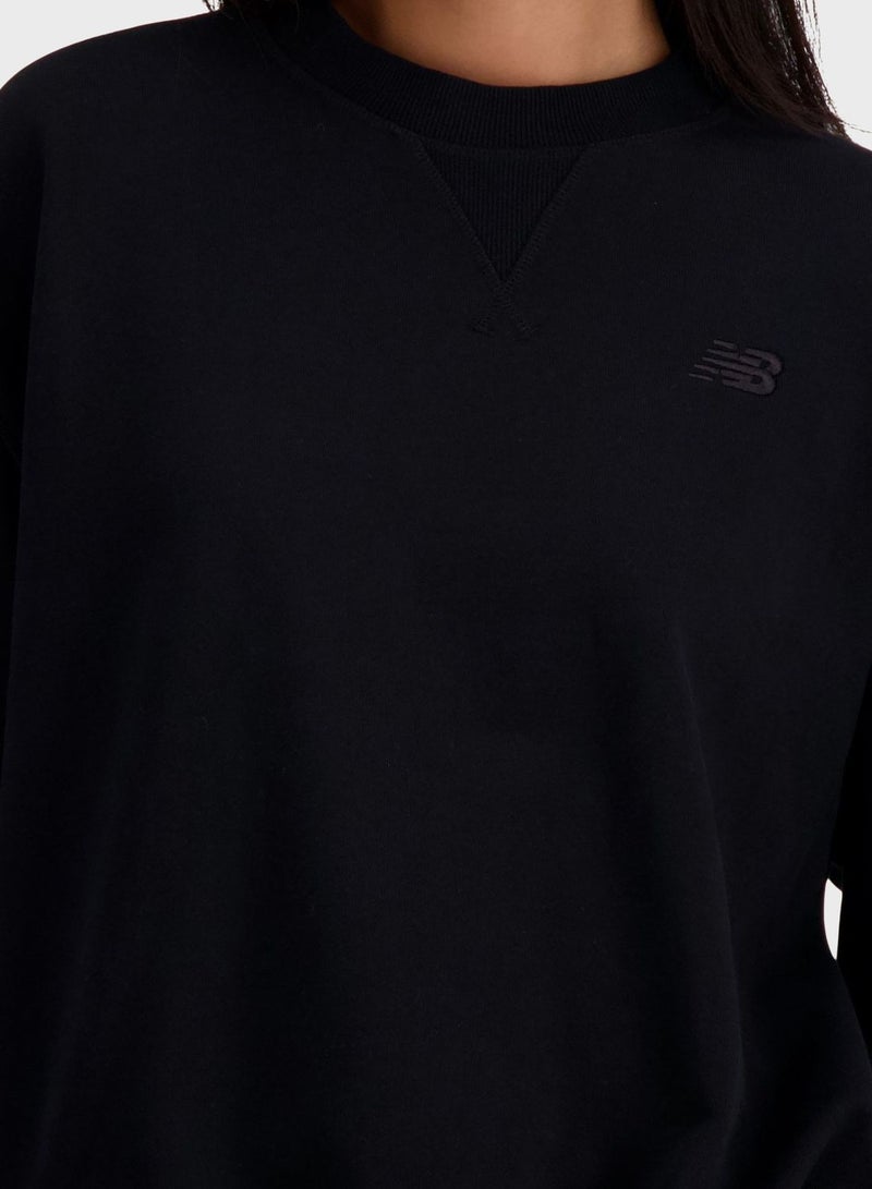 نيو بالانس سويت شيرت رياضي من قماش تيري الفرنسي - Image 3