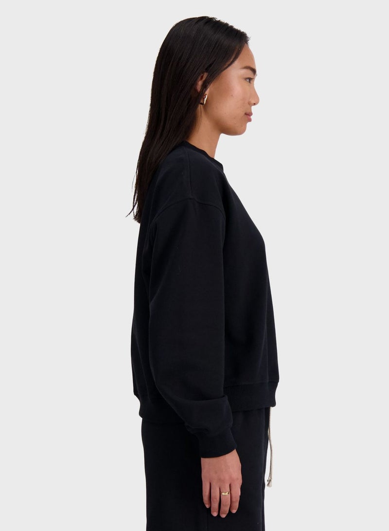 نيو بالانس سويت شيرت رياضي من قماش تيري الفرنسي - Image 4