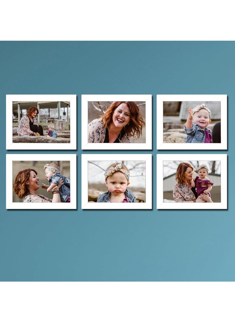 Generic Photo Frame, Wall & Tabletop , 15X21 CM ( White)  - Image 2