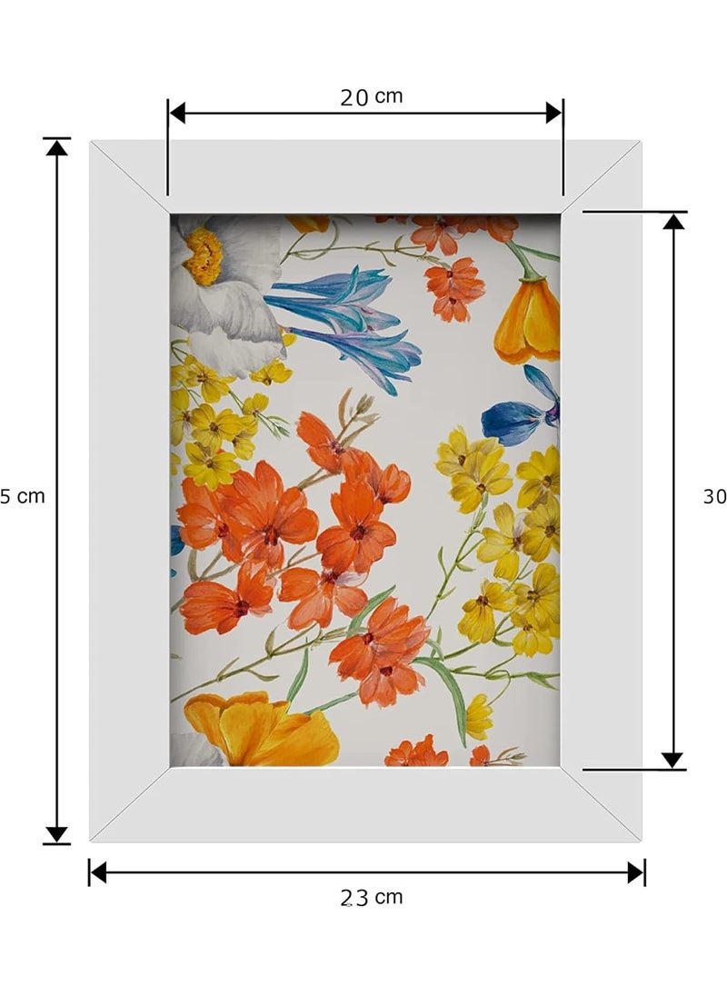 Generic Photo Frame, Wall & Tabletop , 15X21 CM ( White)  - Image 4