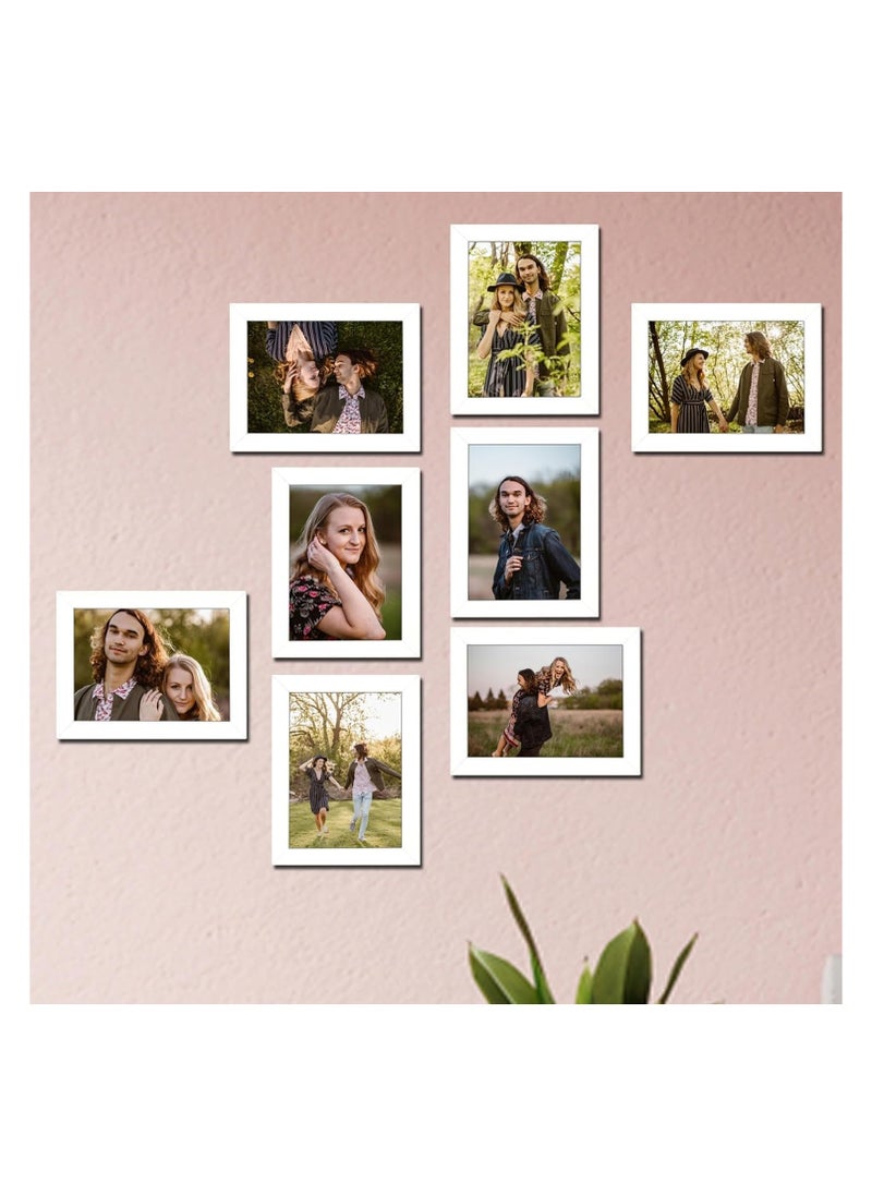 Generic Photo Frame, Wall & Tabletop , 15X21 CM ( White)  - Image 5
