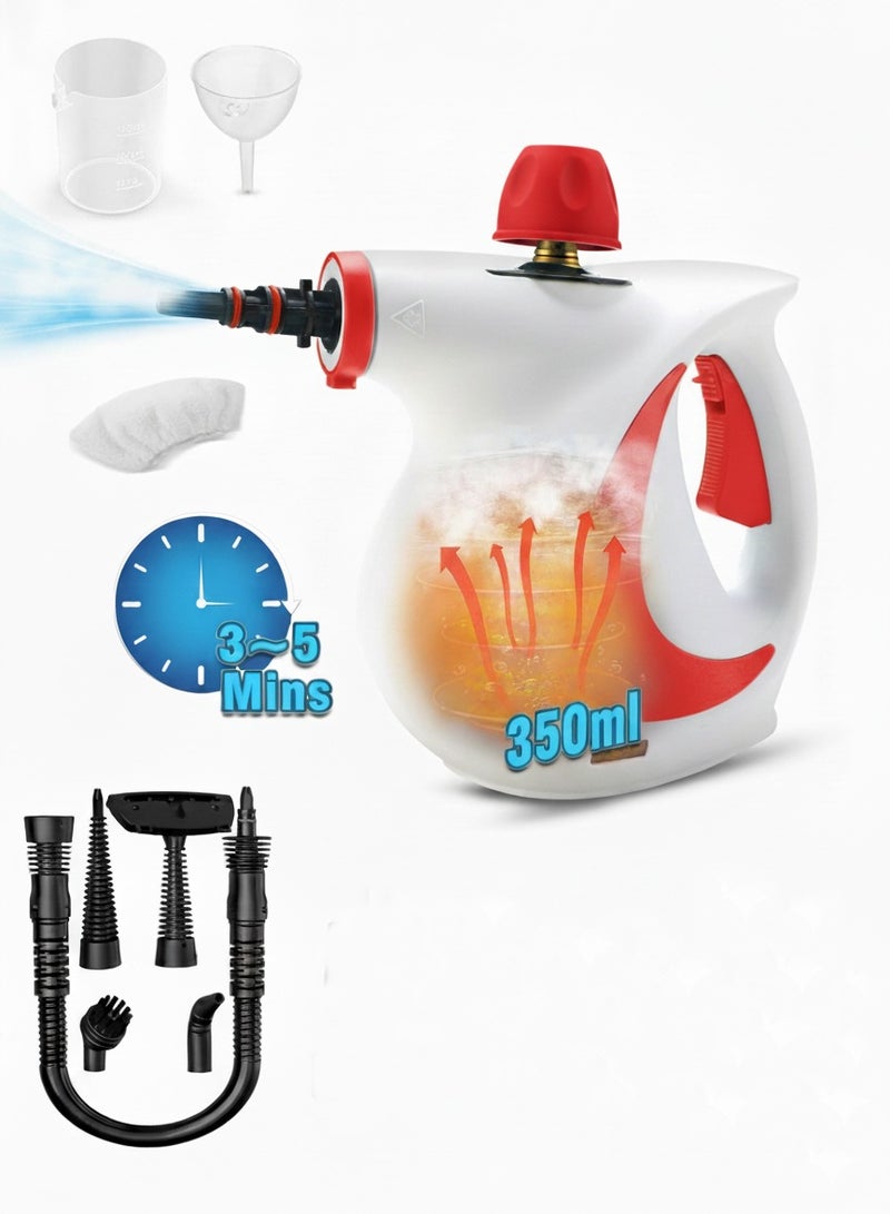 Joshberg Handheld Pressurized Steam Cleaner with 11 pcs Accessories, Portable Steamer for Cleaning, Steam Cleaner for Home Use, Steamer for Cleaning Car, Furniture, Floor, Upholstery, Grout and Tile - Image 1