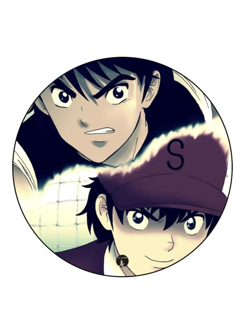 RKN The Anime Captain Majid Printed Mousepad Yellow/Purple/Black