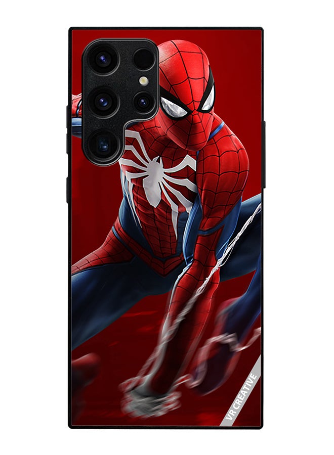 VR CREATIVE Protective Case Cover For Samsung Galaxy S25 Ultra Spiderman Design Multicolour