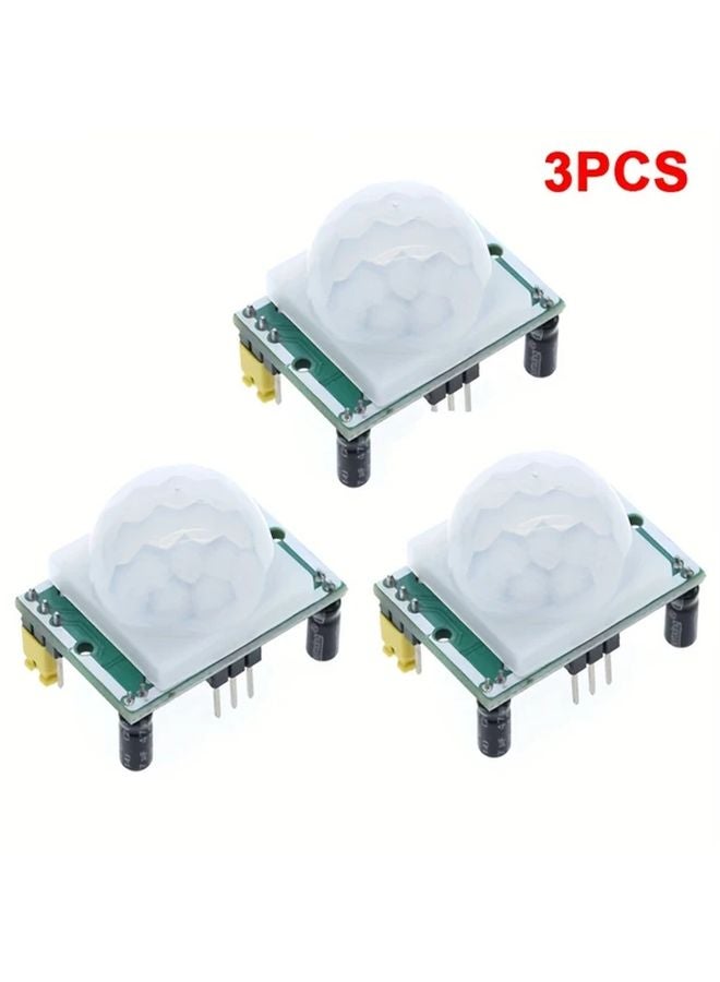 Green PIR Sensor HC SR501 Motion Detector Module 3pcs For Raspberry Pi - Image 1