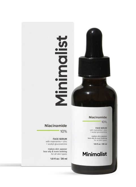 Niacinamide 10% Face Serum with Matmarine + Zinc| Regulates Sebum & Evens tone for All Skin Type