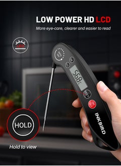 INKBIRD INKBIRD Food Thermometer IHT-31E, Handy Instant Read Meat Thermometer with Low Power LCD, Calibration, Auto OFF for Cooking, BBQ, Baking, Grilling, Beverage  - Image 4