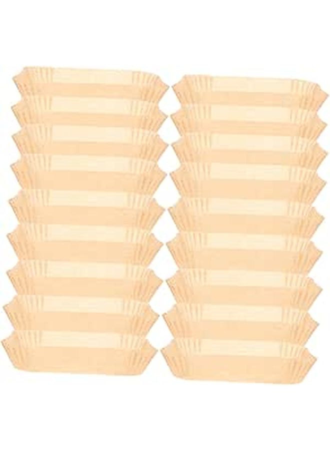 60 Pcs Unbleached Non Stick Air Fryer Paper Liners Rectangular 22x14cm Oil Absorbing Heat Resistant Mats For Cooking And Baking - Image 1