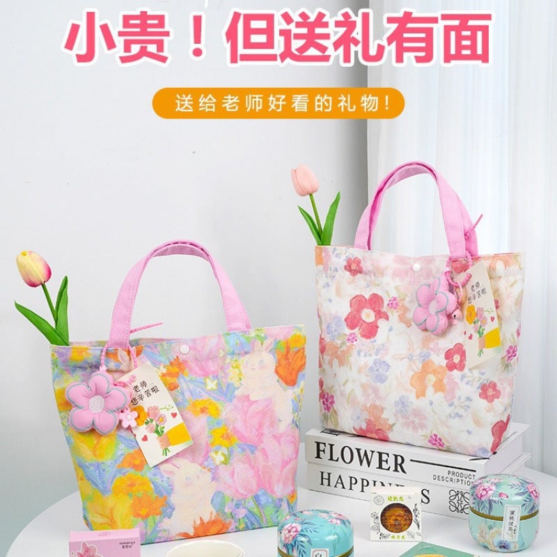 Teacher'S Day Gift Gift Hand-Held Gift Bag Packaging New Canvas Tote Bag High Sense Practical - Image 4
