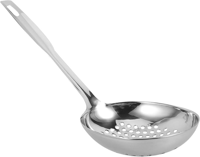 Unomor Slotted Spoon Kitchen Colander Fryer Scoop Stainless Steel Easy to Clean - Image 2