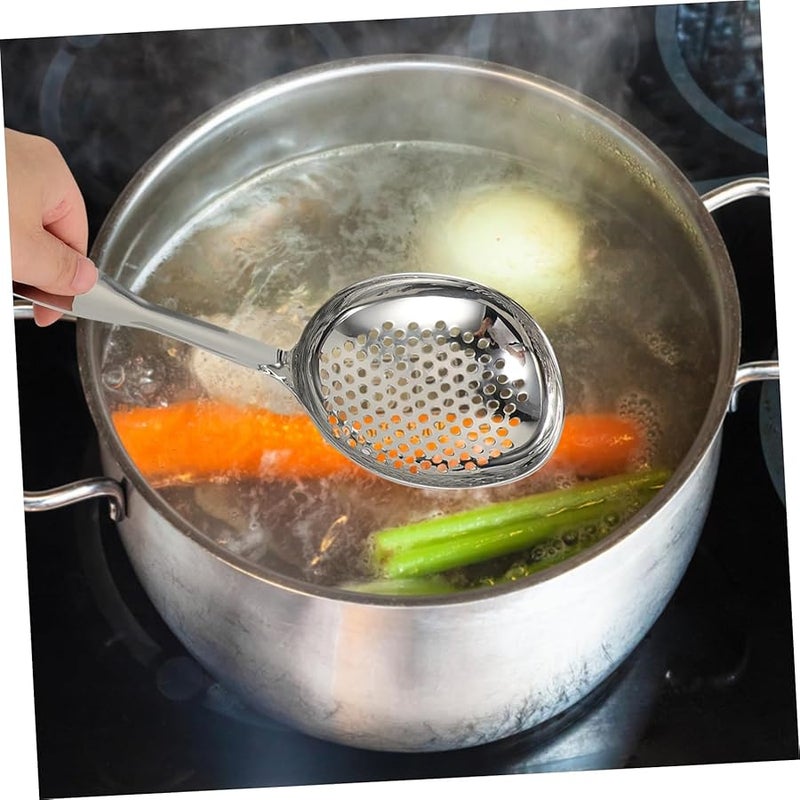 Unomor Slotted Spoon Kitchen Colander Fryer Scoop Stainless Steel Easy to Clean - Image 5