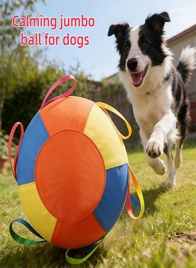 Ruckus Herding Ball, Herding Ball for Dogs, Dog Traing Balls with Straps for Australian Shepherd, Border Collie, Cattle Dog, Large Breed Outdoor Play (10IN) - Image 3