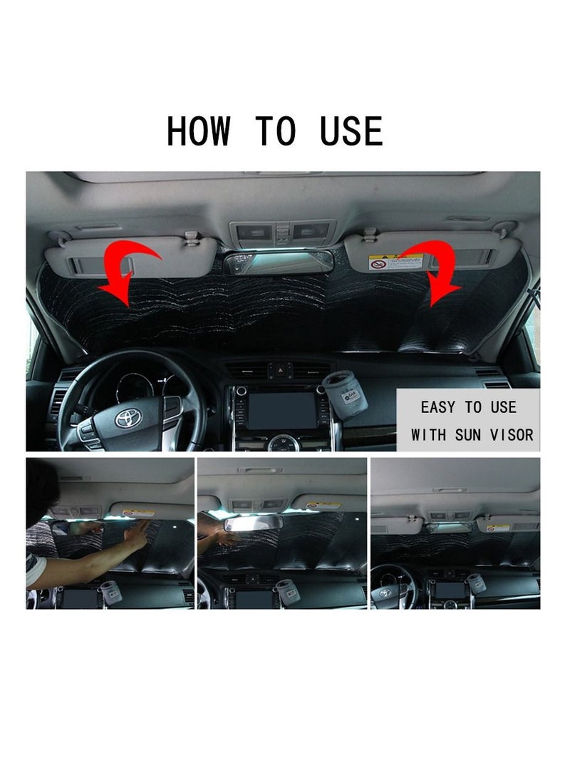 Deo King Hatchback Foldable Car Front Window Sunshade - Image 5