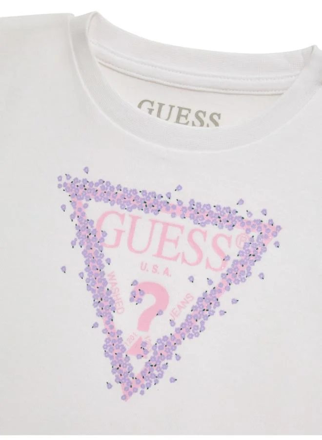 GUESS Sleeveless Ruffle Hem Dress