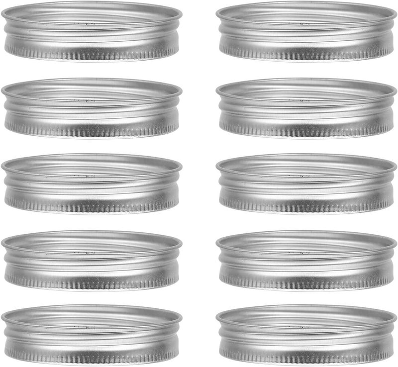 24pcs Wide Mouth Mason Jar Bands Split-type Tinplate Replacement Lid Rings for Canning Storage and Preserving - Image 1