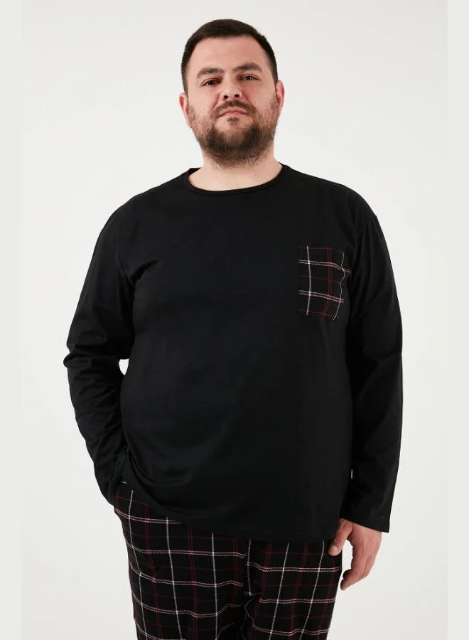 Buratti  Buratti Cotton Regular Fit Plus Size Pajama Set Men's Pajama Set 6572001B for Men | Best Price UAE