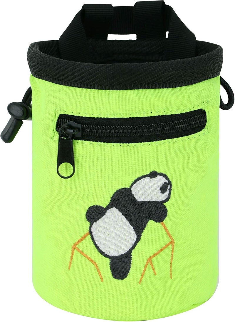 AMC Rock Climbing Panda Design Chalk Bag with Adjustable Belt - Image 1