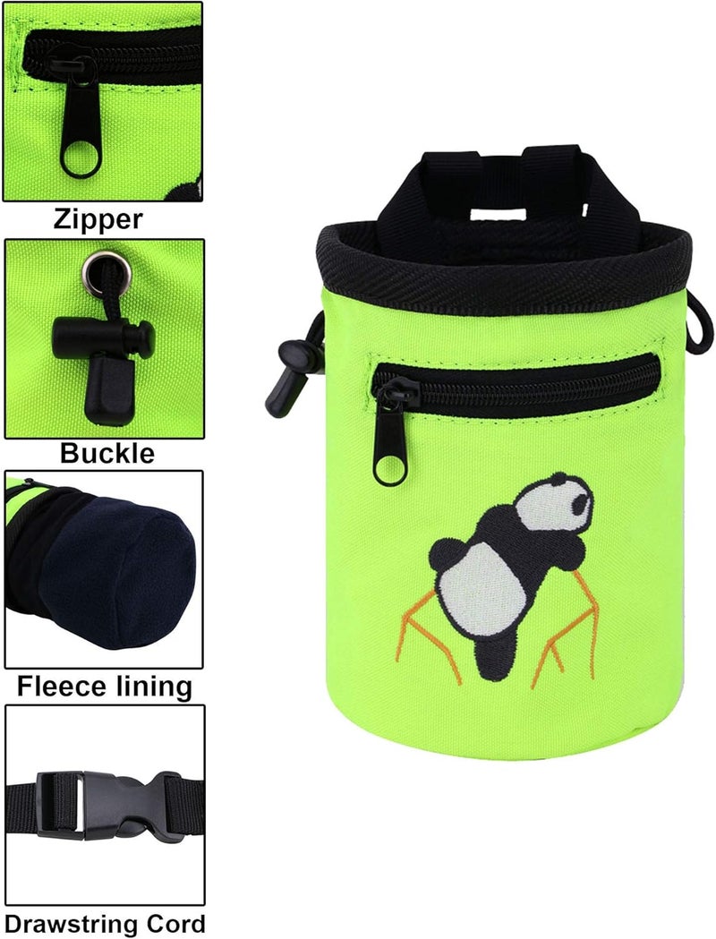 AMC Rock Climbing Panda Design Chalk Bag with Adjustable Belt - Image 5