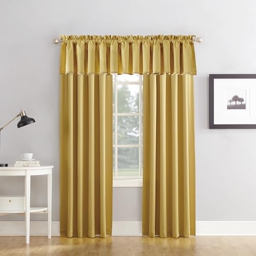Sun Zero Barrow Energy Efficient Rod Pocket Curtain Single Valance - Image 4