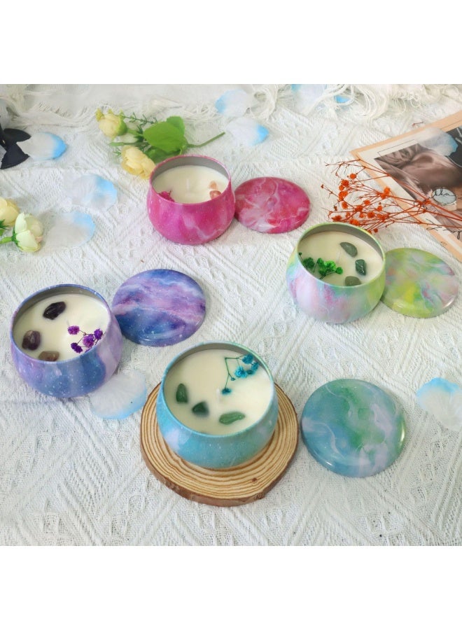 ChicAbode 4 Pcs Aromatherapy Candle, Scented Candles Gift Set, Soy Wax Aromathrapy Candles for Stress Relief, for Home Scented, Birthday, Christmas, Thanksgiving, Mother's Day, Phantom Color Style - Image 4