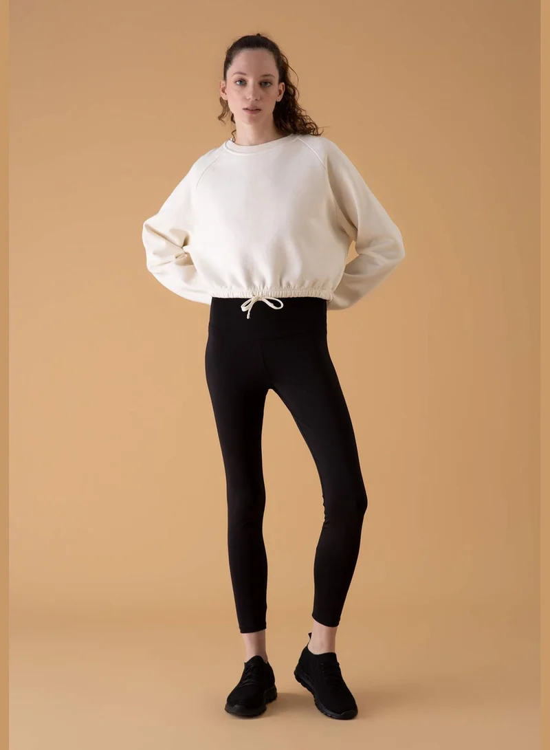 DeFacto Woman Crew Neck Knitted Sweatshirt