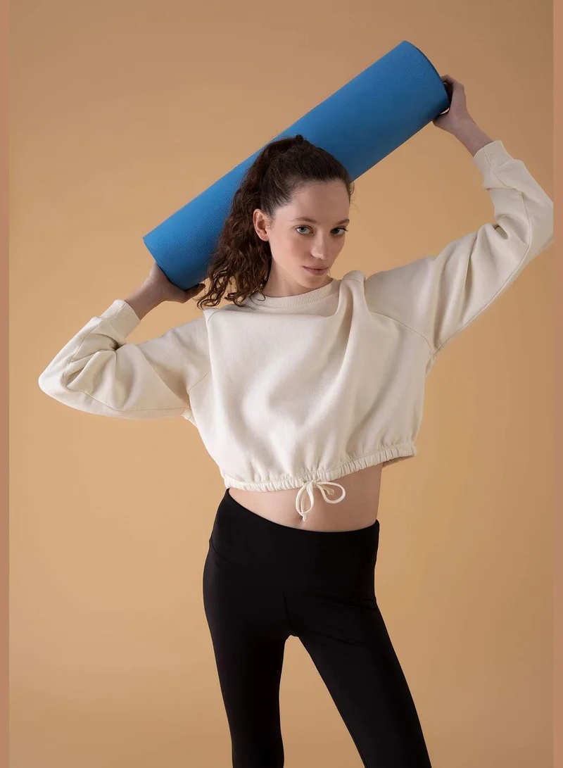 DeFacto Woman Crew Neck Knitted Sweatshirt
