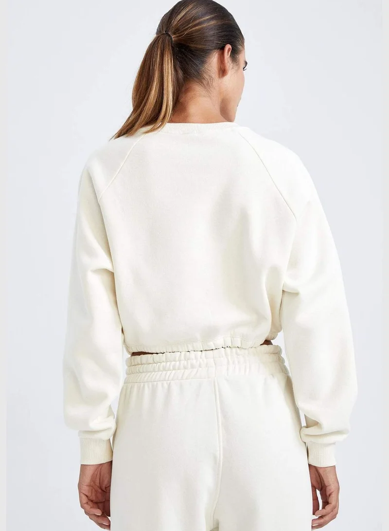 DeFacto Woman Crew Neck Knitted Sweatshirt
