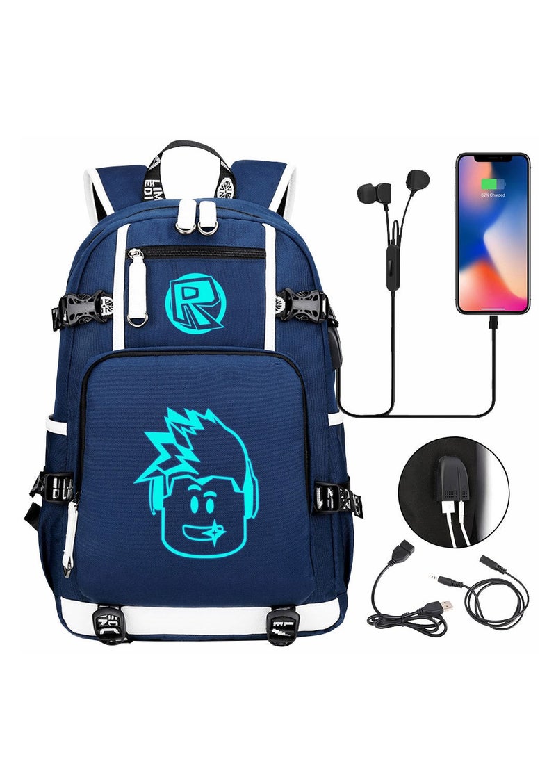 Roblox USB Earphones South Leisure Travel Backpack