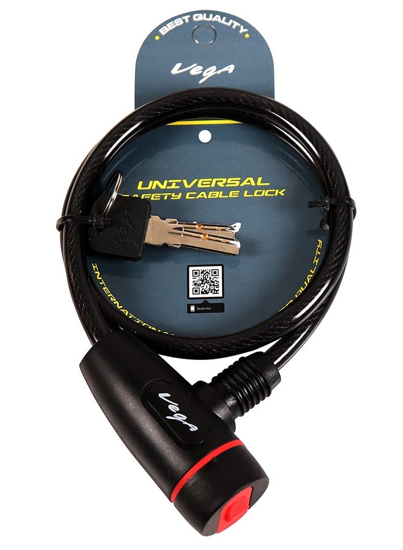 Vega Vega multipurpose cable lock black 