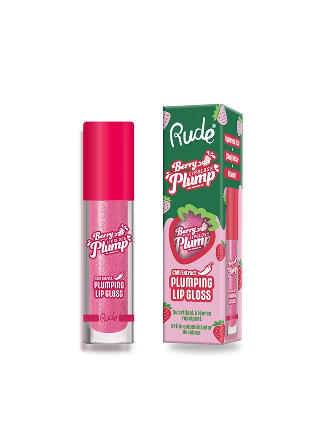 Rude Berry Plump Plumping Lip Gloss - Cotton Candy