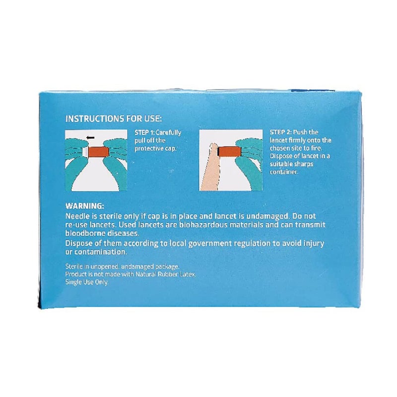 Medline Safety Lancets, Pressure Activation, 21G x 2.2 mm, 200 Count - Image 2