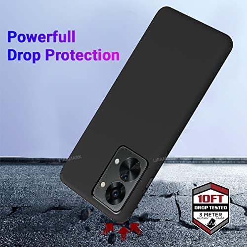 LIRAMARK Liquid Silicone Soft Back Cover Case for OnePlus Nord 2T 5G / 1+Nord 2T 5G (Black) - Image 4
