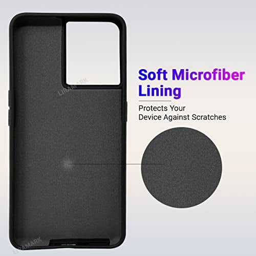 LIRAMARK Liquid Silicone Soft Back Cover Case for OnePlus Nord 2T 5G / 1+Nord 2T 5G (Black) - Image 3