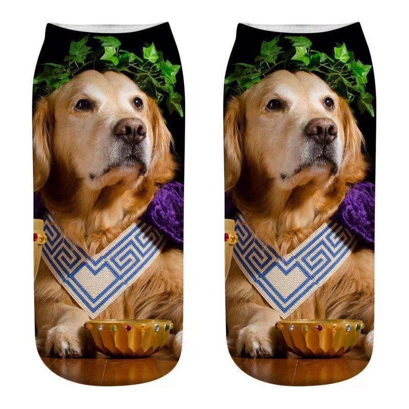 3D Personality Animal Print Socks Cute Boat Socks Cat Socks Cartoon Print Socks Dog Series Adult Socks Digital Print - Image 1