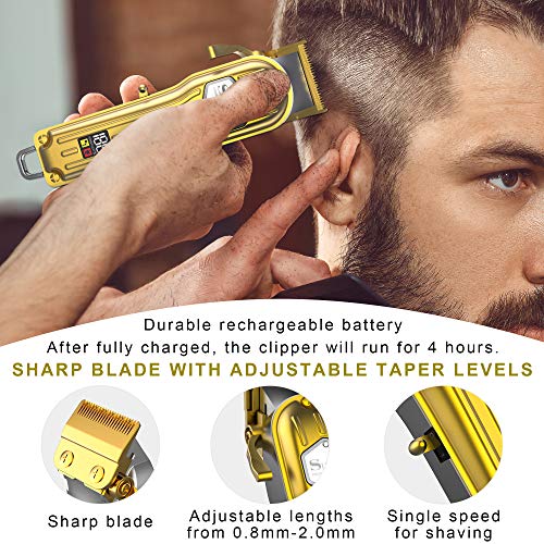 SURKER Hair Clippers for Men - Barber Hair Cut & Beard Trimmer Grooming Kit - Professional Rechargeable Cordless Quiet - Image 4