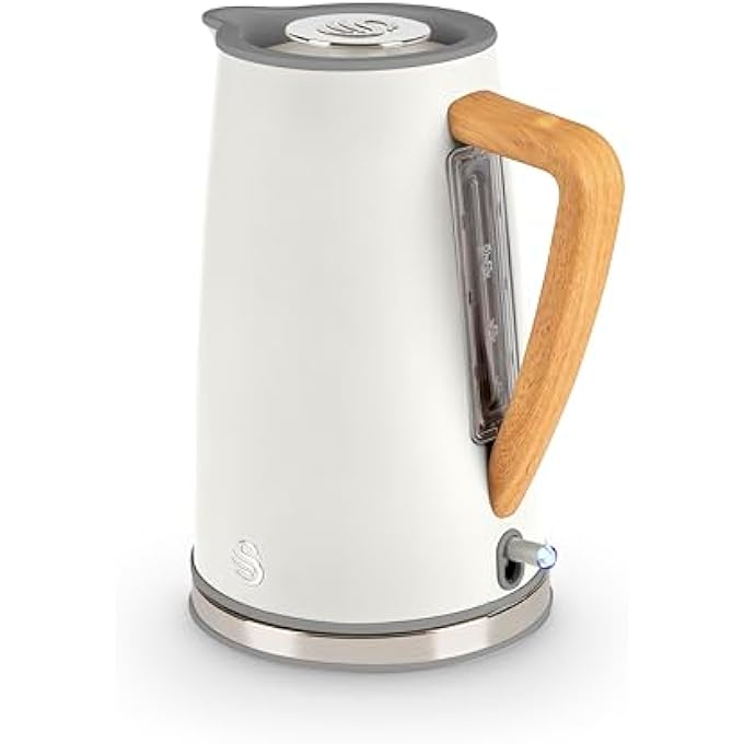 Swan Nordic Cordless Kettle White 17L - Image 1