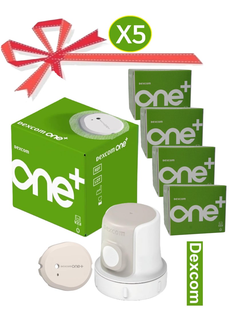 ديكسكوم  5 عبوات  من نظام مجس مستشعر مراقبة جلوكوز الدم بدون وخز ديكسكوم ون بلس - Image 1