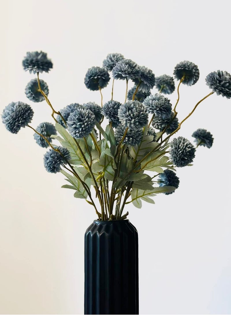 SYOSI 6 Artificial Chrysanthemum Stems Flowers, Faux Tulips Floral Foam 52cm Large Flower Bouquet Bunches Arrangements for Home Decor - Image 3